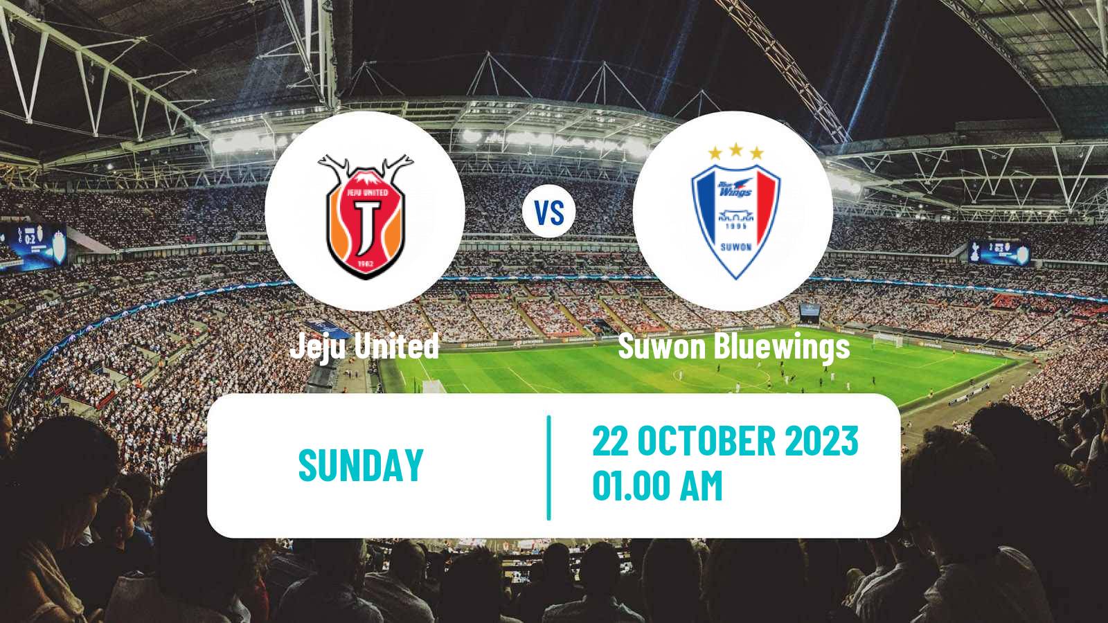 Soccer South Korean K-League 1 Jeju - Suwon Bluewings