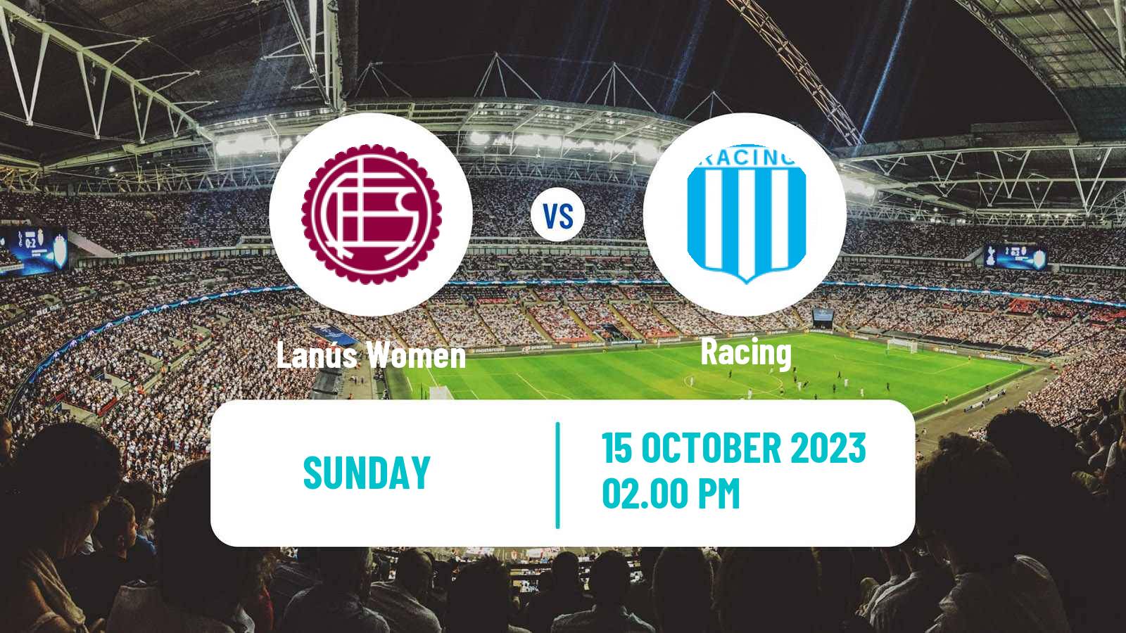 Soccer Argentinian Primera A Women Lanús - Racing