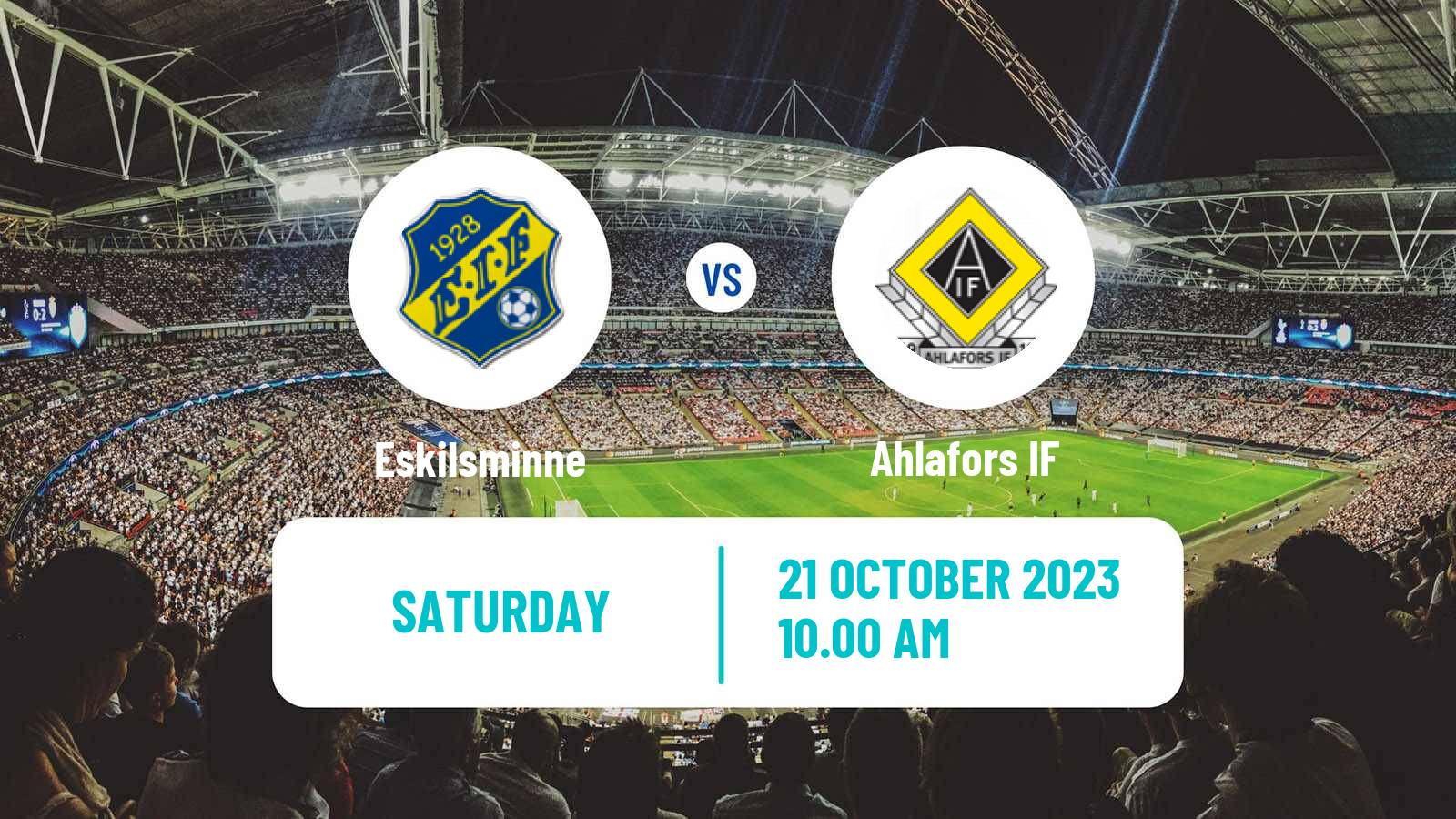 Soccer Swedish Division 1 Södra Eskilsminne - Ahlafors
