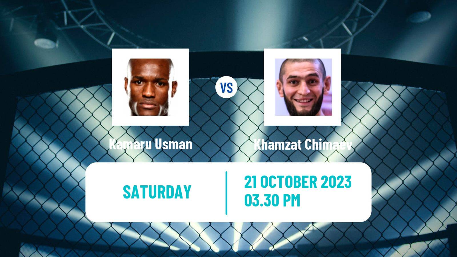 MMA Middleweight UFC Men Kamaru Usman - Khamzat Chimaev