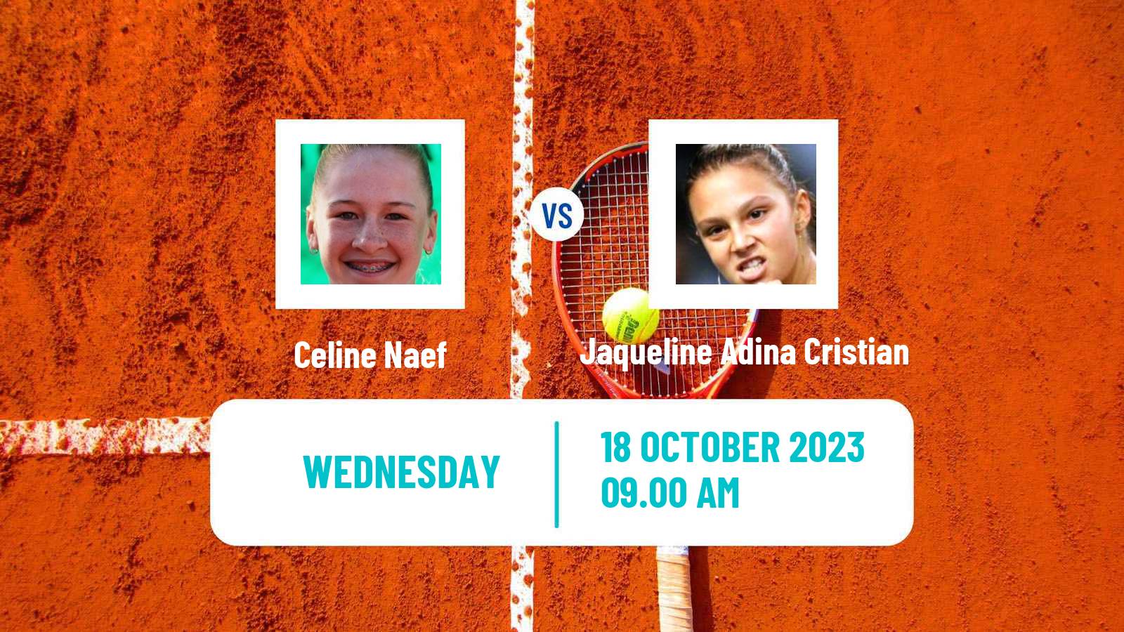 Tennis WTA Cluj Napoca Celine Naef - Jaqueline Adina Cristian