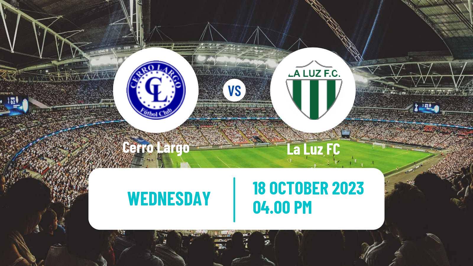 Soccer Uruguayan Primera Division Cerro Largo - La Luz
