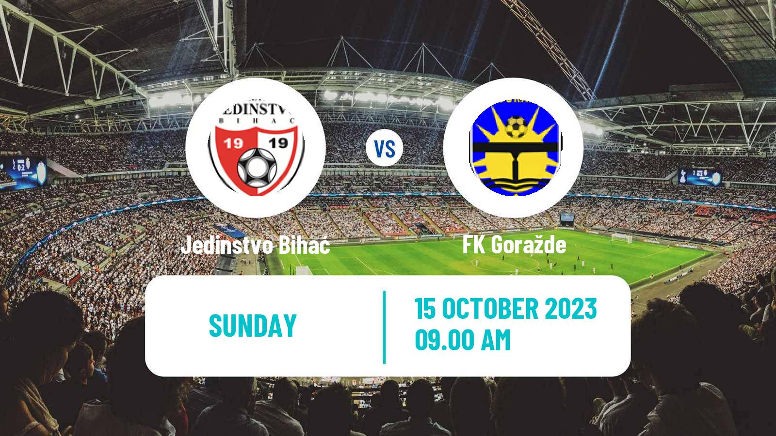 Soccer Bosnian Prva Liga FBiH Jedinstvo Bihać - Goražde