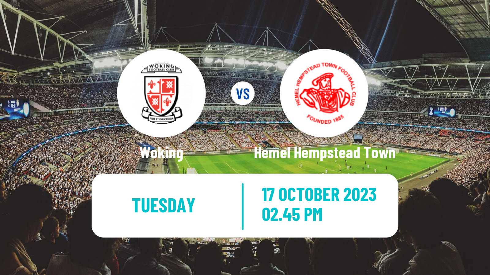 Soccer English FA Cup Woking - Hemel Hempstead Town