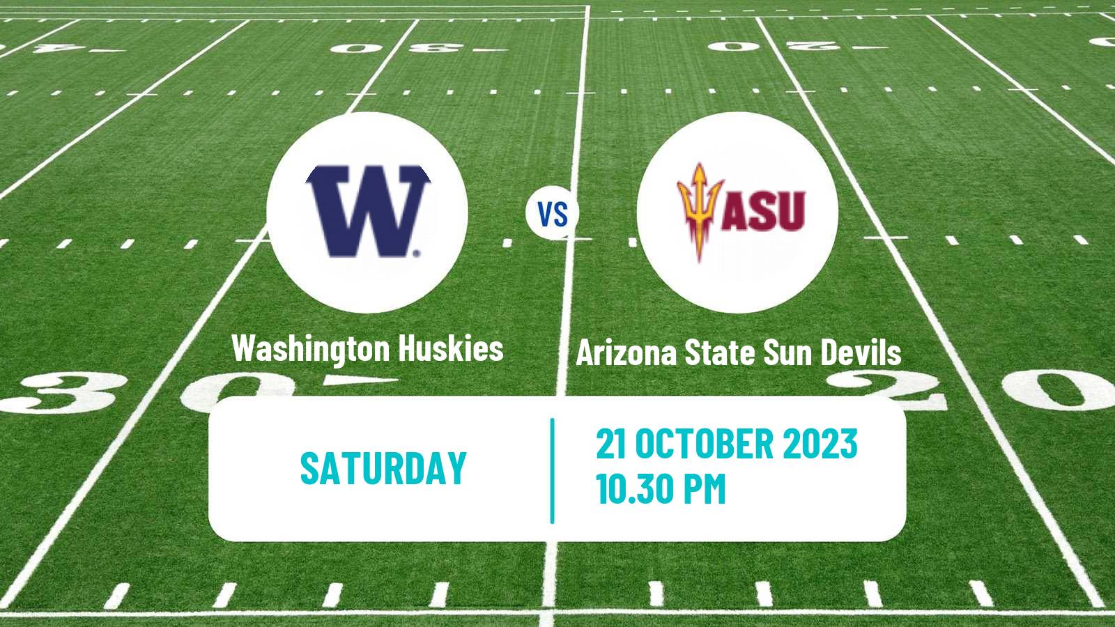 American football NCAA College Football Washington Huskies - Arizona State Sun Devils