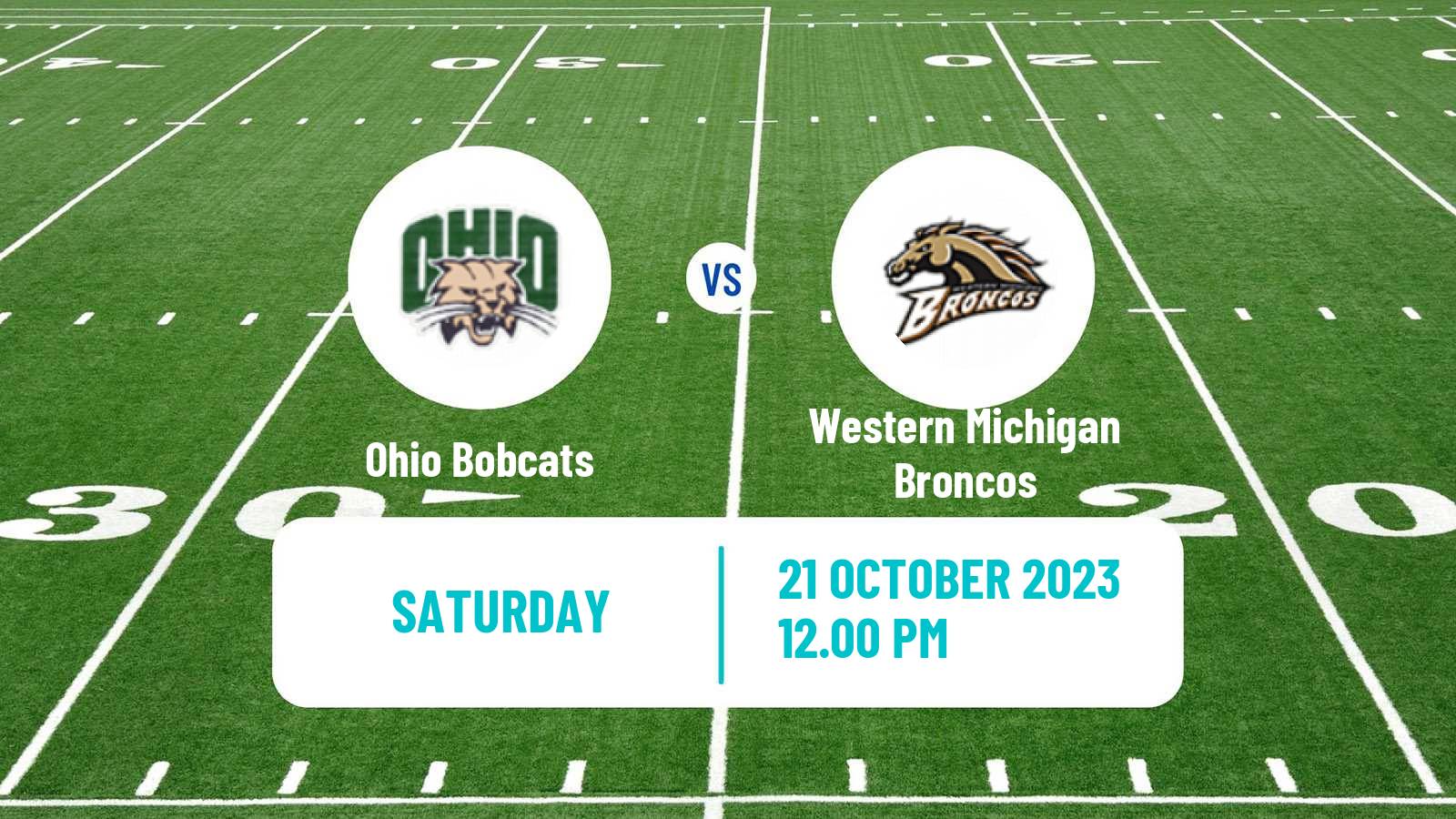 American football NCAA College Football Ohio Bobcats - Western Michigan Broncos