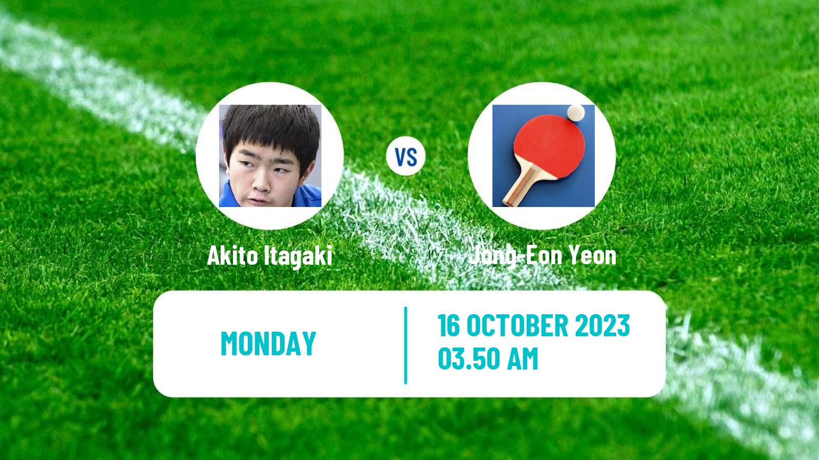 Table tennis Challenger Series Men Akito Itagaki - Jong-Eon Yeon