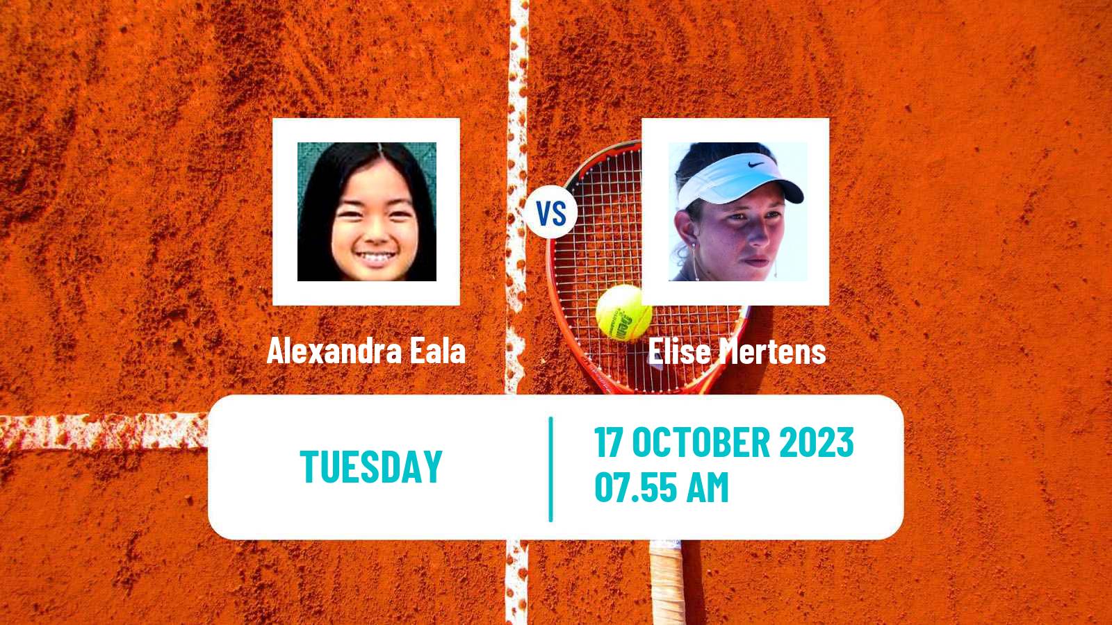 Tennis WTA Monastir Alexandra Eala - Elise Mertens