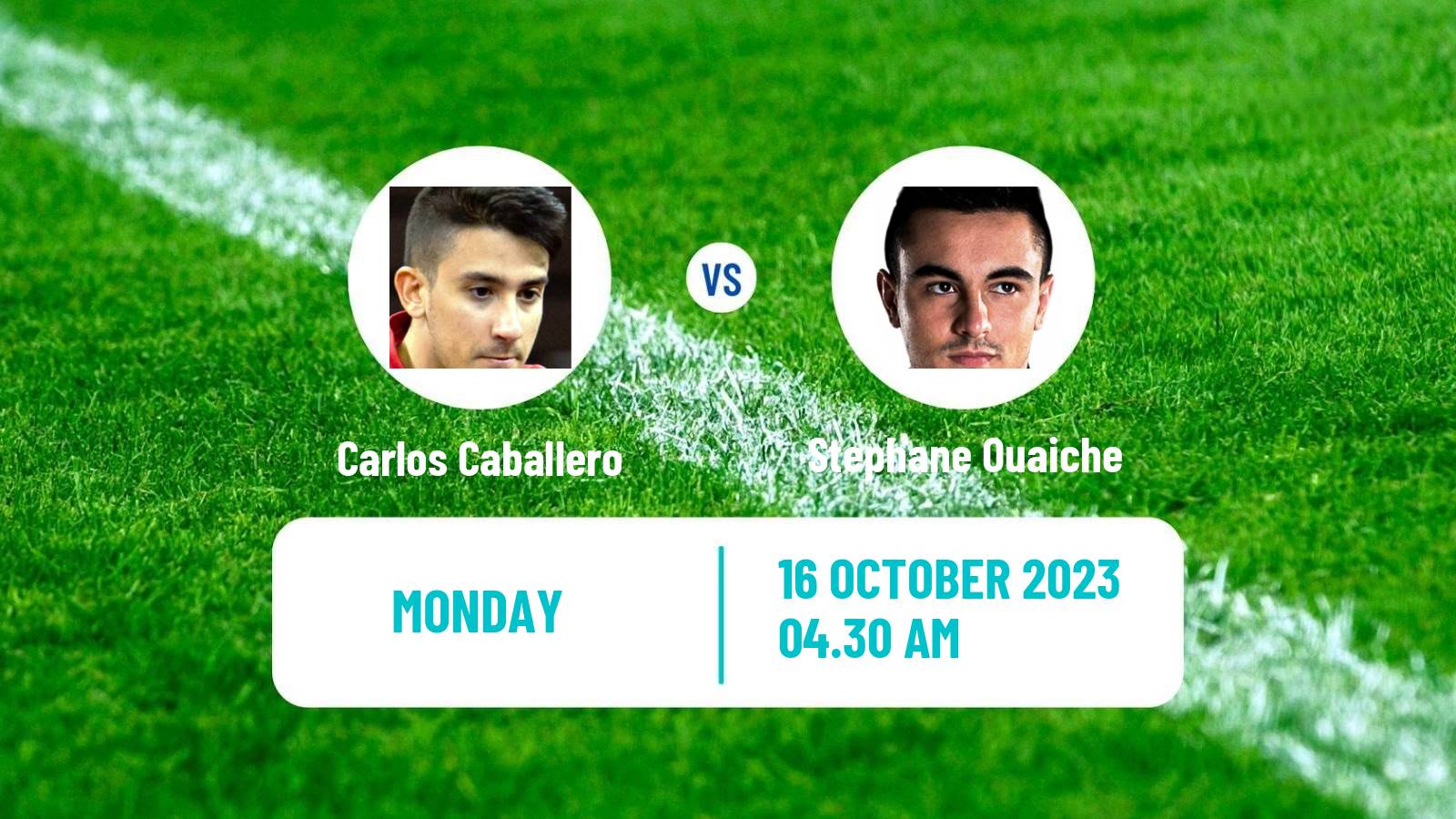 Table tennis Challenger Series Men Carlos Caballero - Stephane Ouaiche