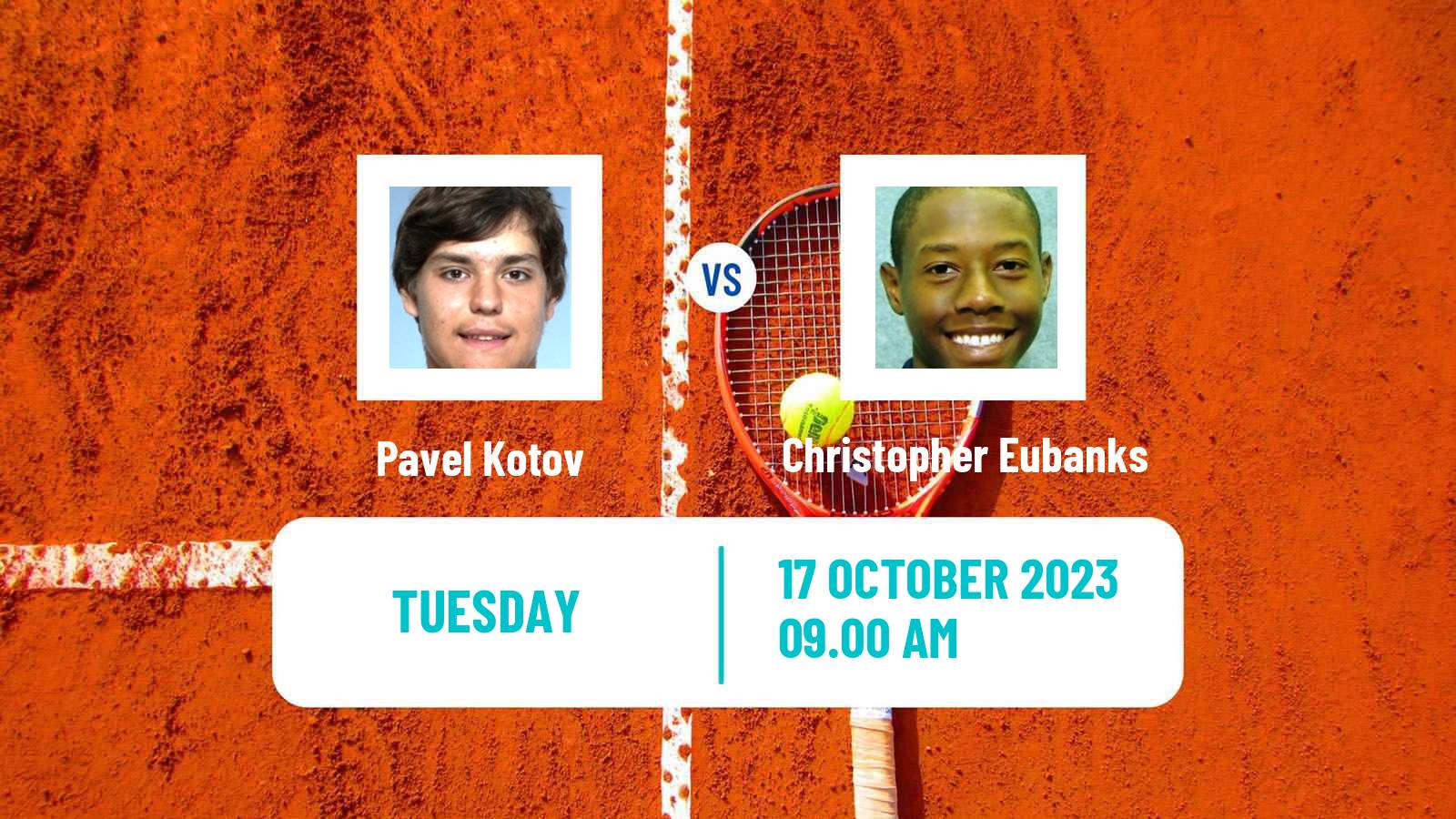 Tennis ATP Stockholm Pavel Kotov - Christopher Eubanks