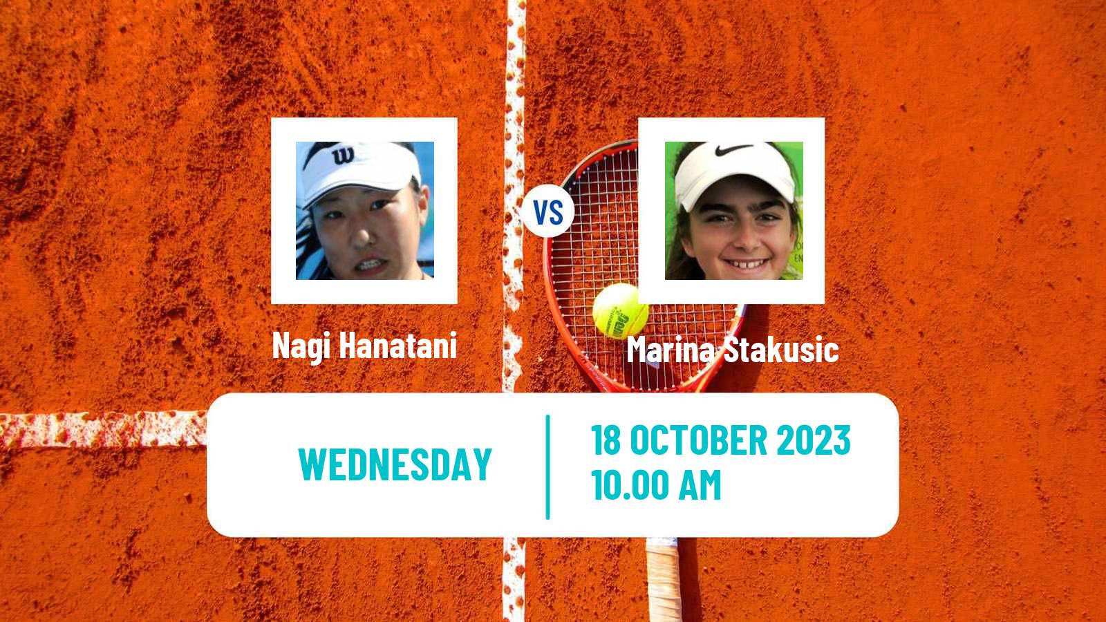 Tennis ITF W60 Saguenay Women Nagi Hanatani - Marina Stakusic