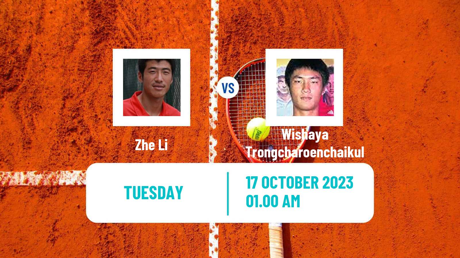 Tennis Shenzhen 3 Challenger Men Zhe Li - Wishaya Trongcharoenchaikul