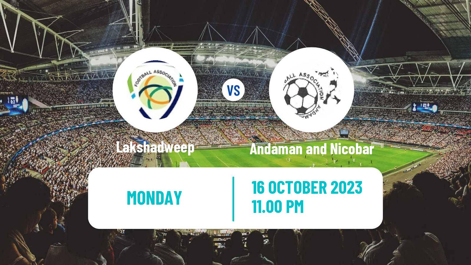 Soccer Indian Santosh Trophy Lakshadweep - Andaman and Nicobar
