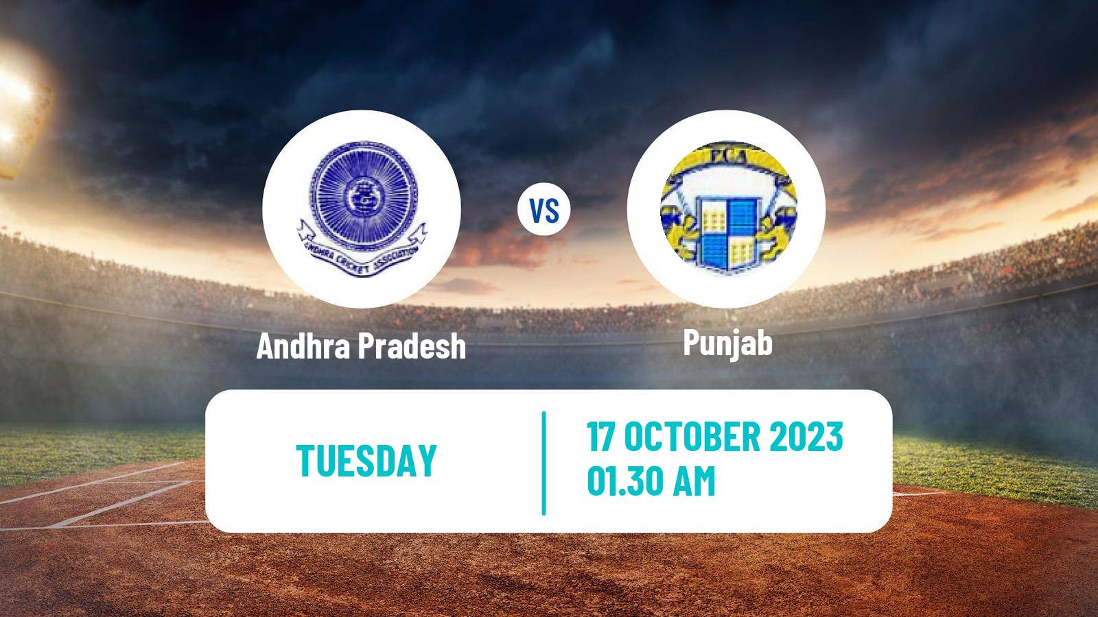 Cricket Syed Mushtaq Ali Trophy Andhra Pradesh - Punjab