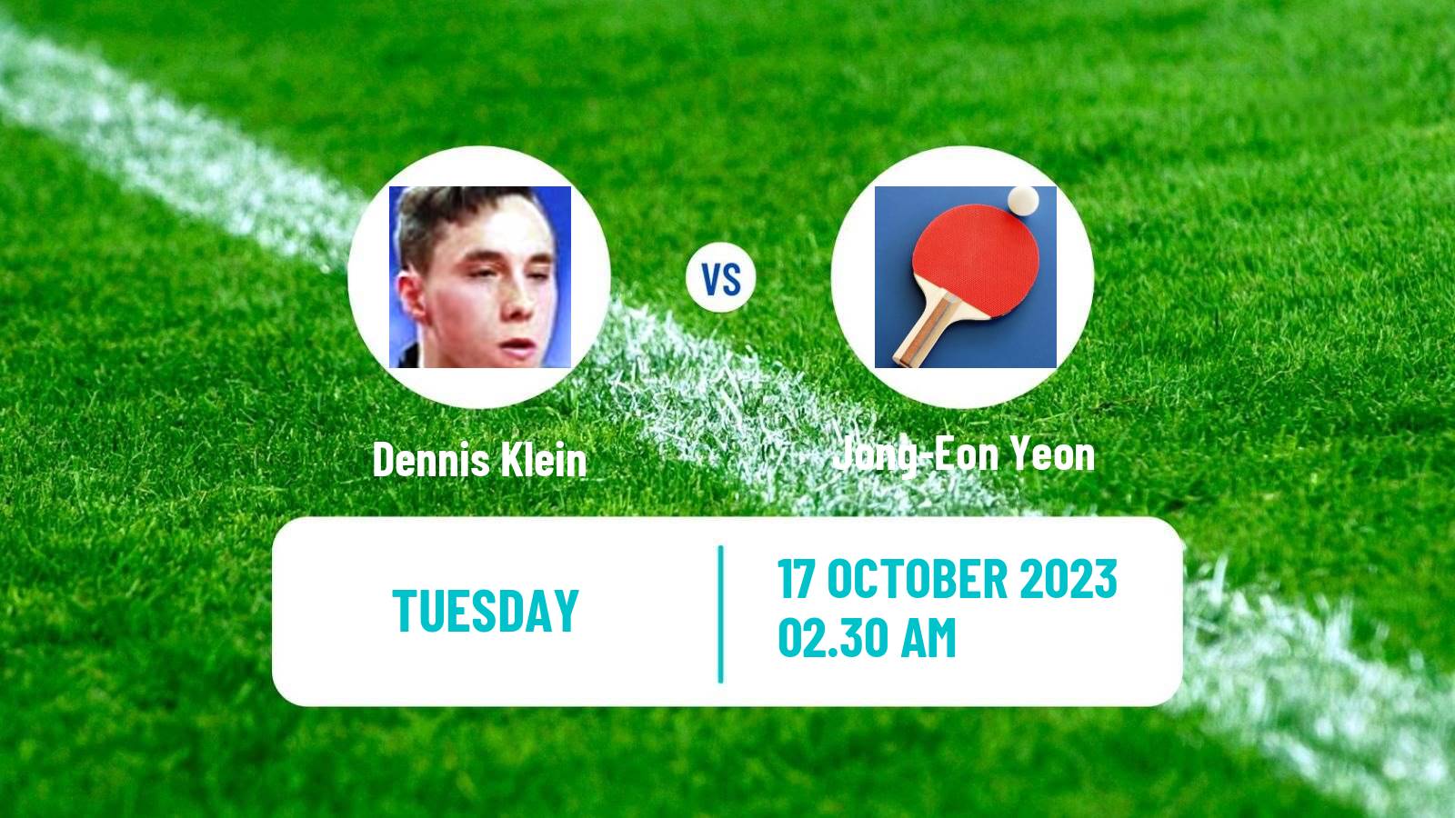 Table tennis Challenger Series Men Dennis Klein - Jong-Eon Yeon