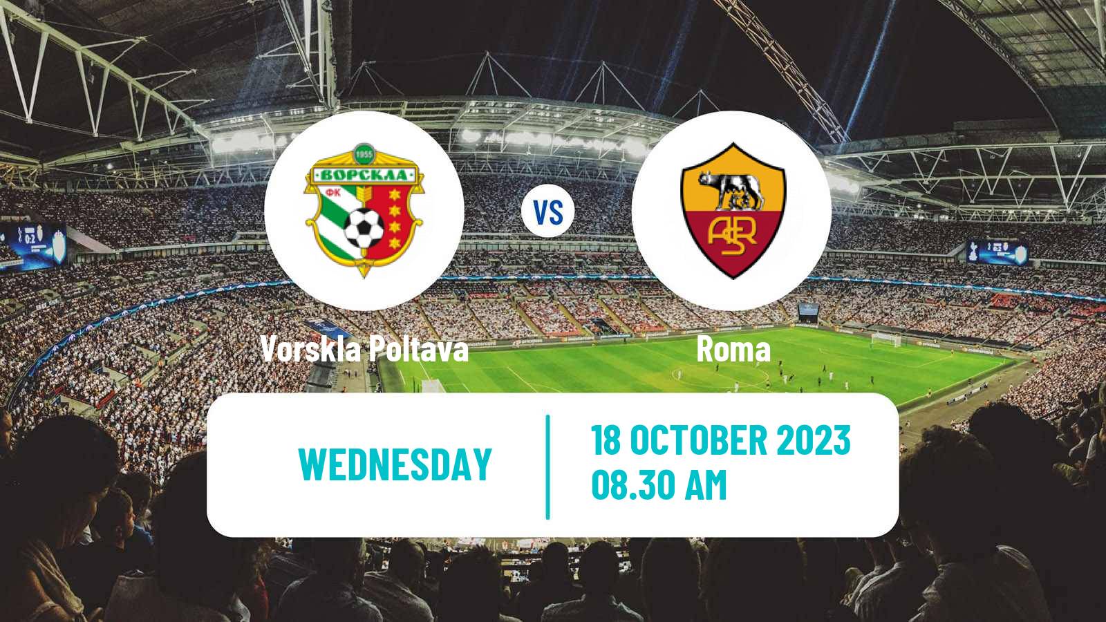 Soccer UEFA Champions League Women Vorskla Poltava - Roma