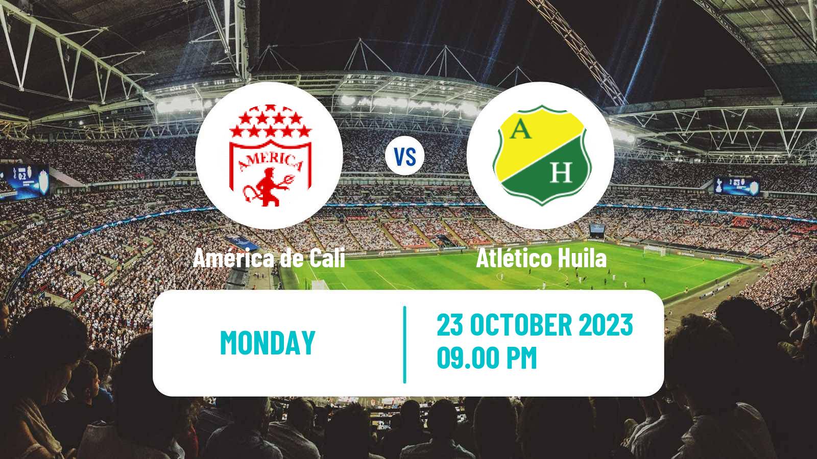 Soccer Colombian Primera A América de Cali - Atlético Huila