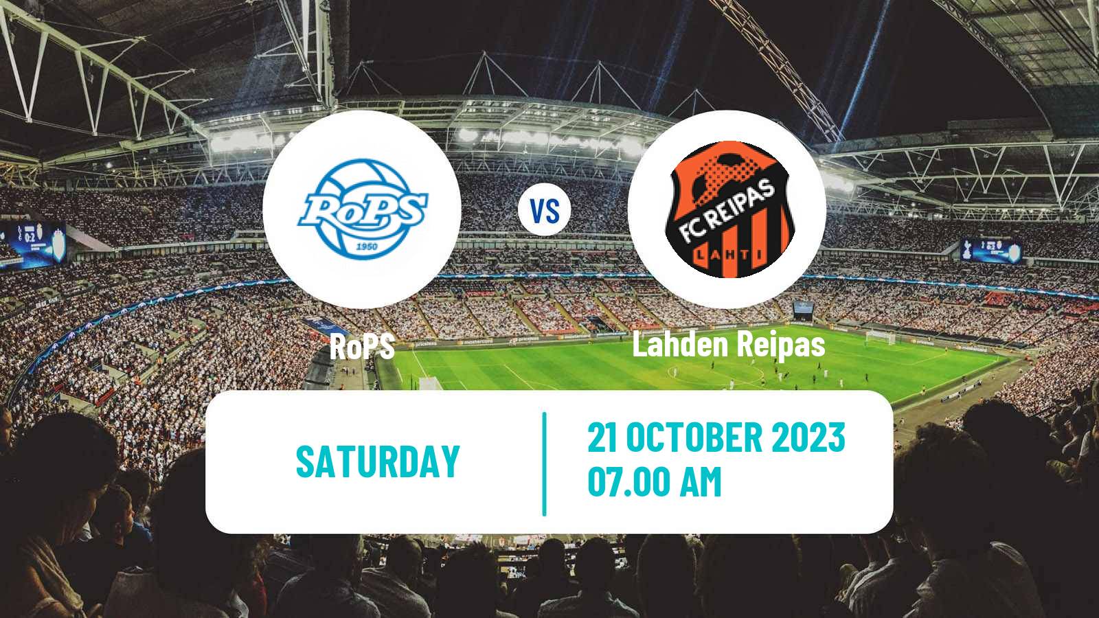 Soccer Finnish Kakkonen Promotion Play Offs RoPS - Lahden Reipas