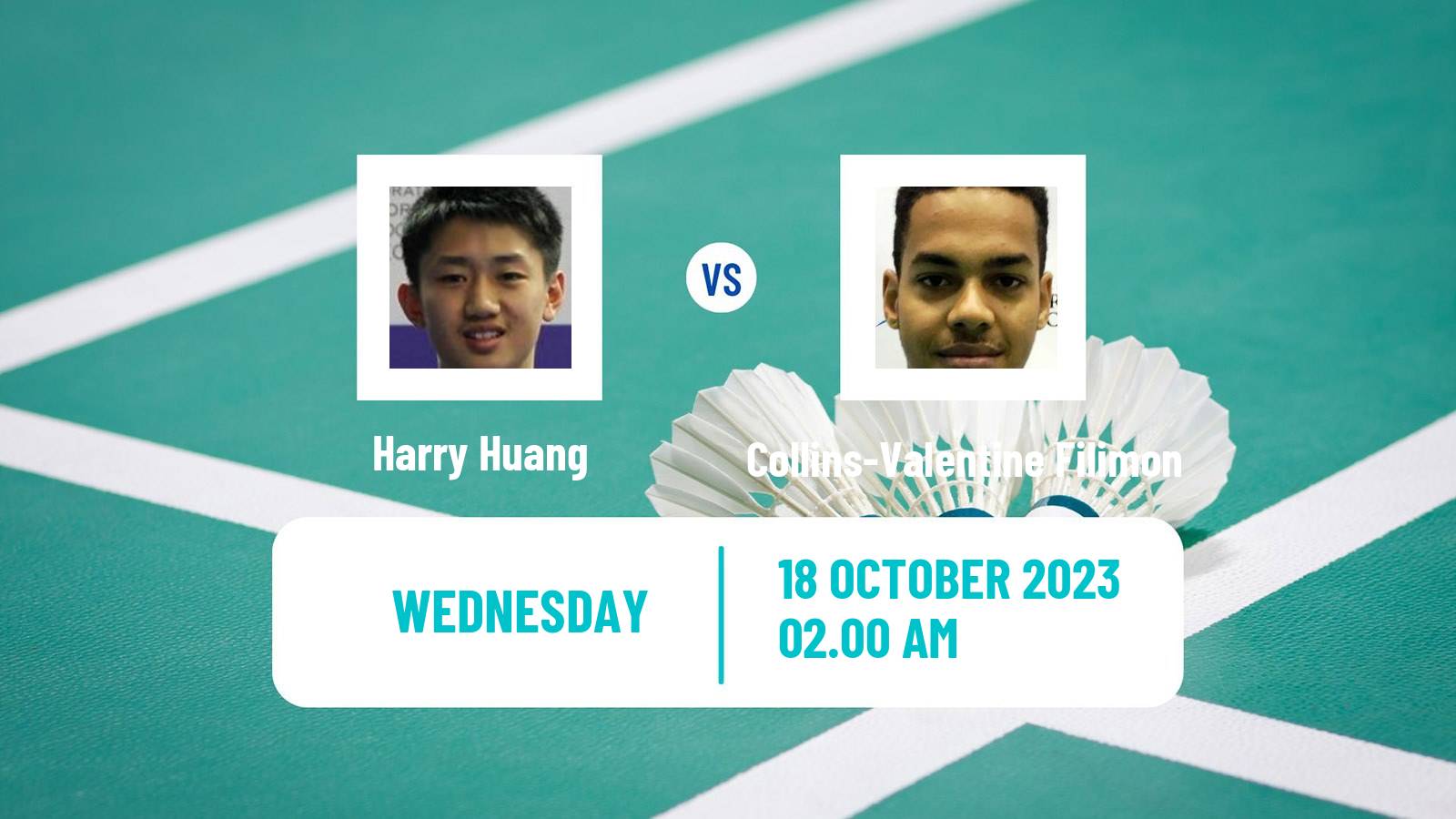 Badminton BWF World Tour Abu Dhabi Masters Men Harry Huang - Collins-Valentine Filimon