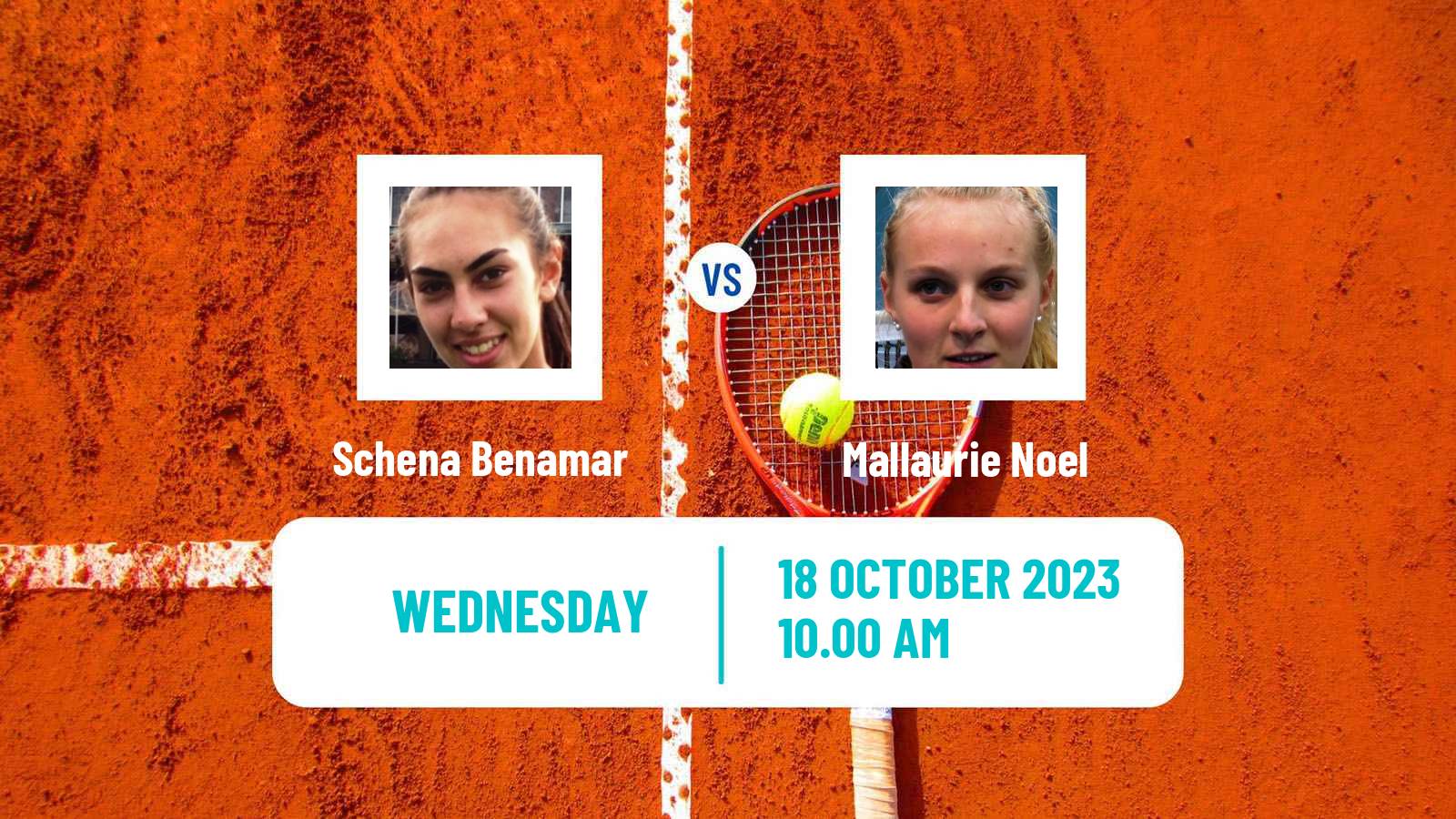 Tennis ITF W25 H Cherbourg En Cotentin Women Schena Benamar - Mallaurie Noel