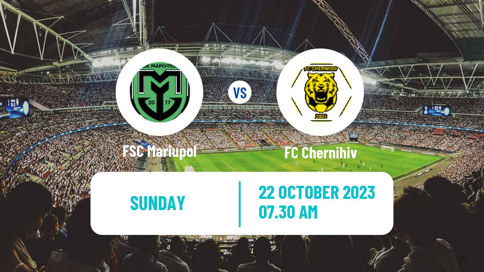 Soccer Ukrainian Persha Liga FSC Mariupol - Chernihiv