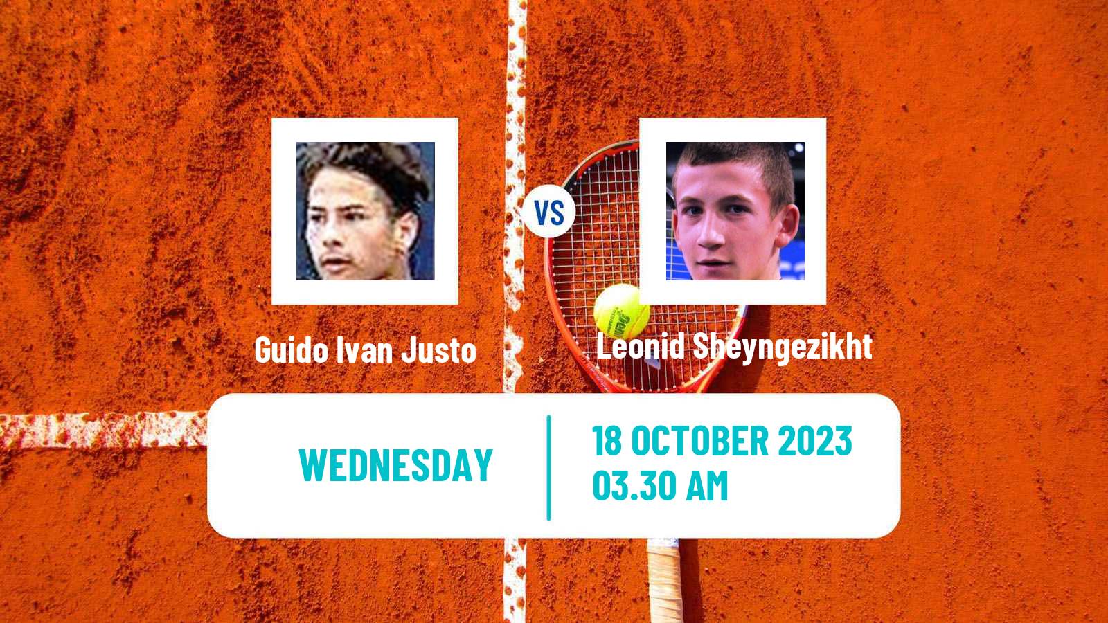 Tennis ITF M15 Castellon Men Guido Ivan Justo - Leonid Sheyngezikht