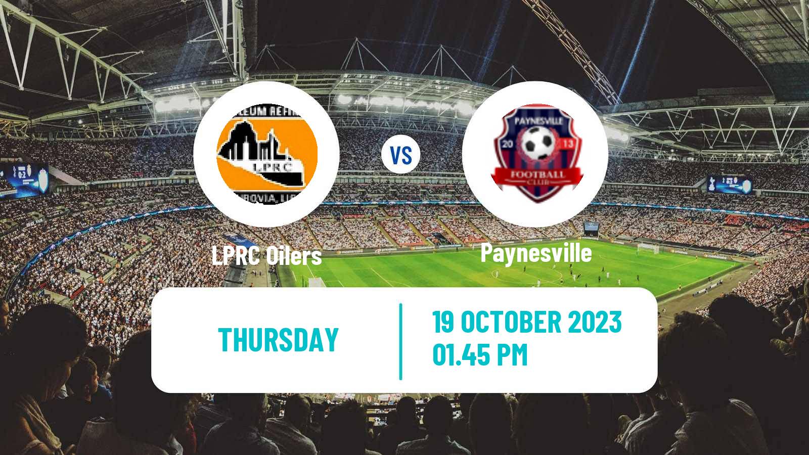 Soccer Liberian First Division LPRC Oilers - Paynesville