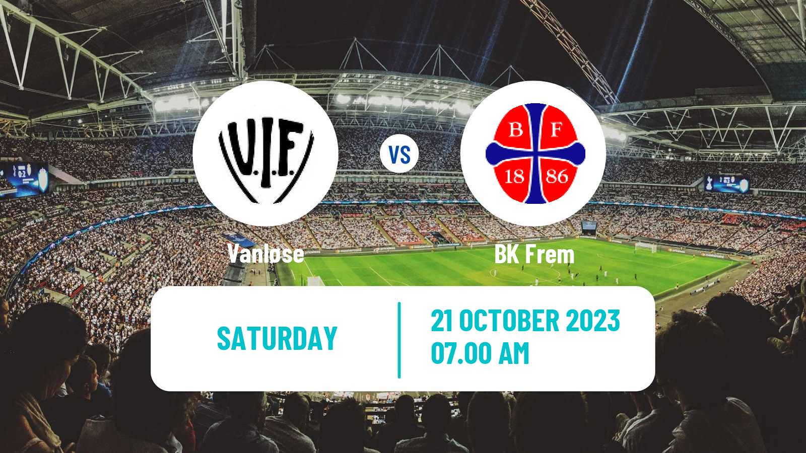 Soccer Danish 3 Division Vanløse - BK Frem