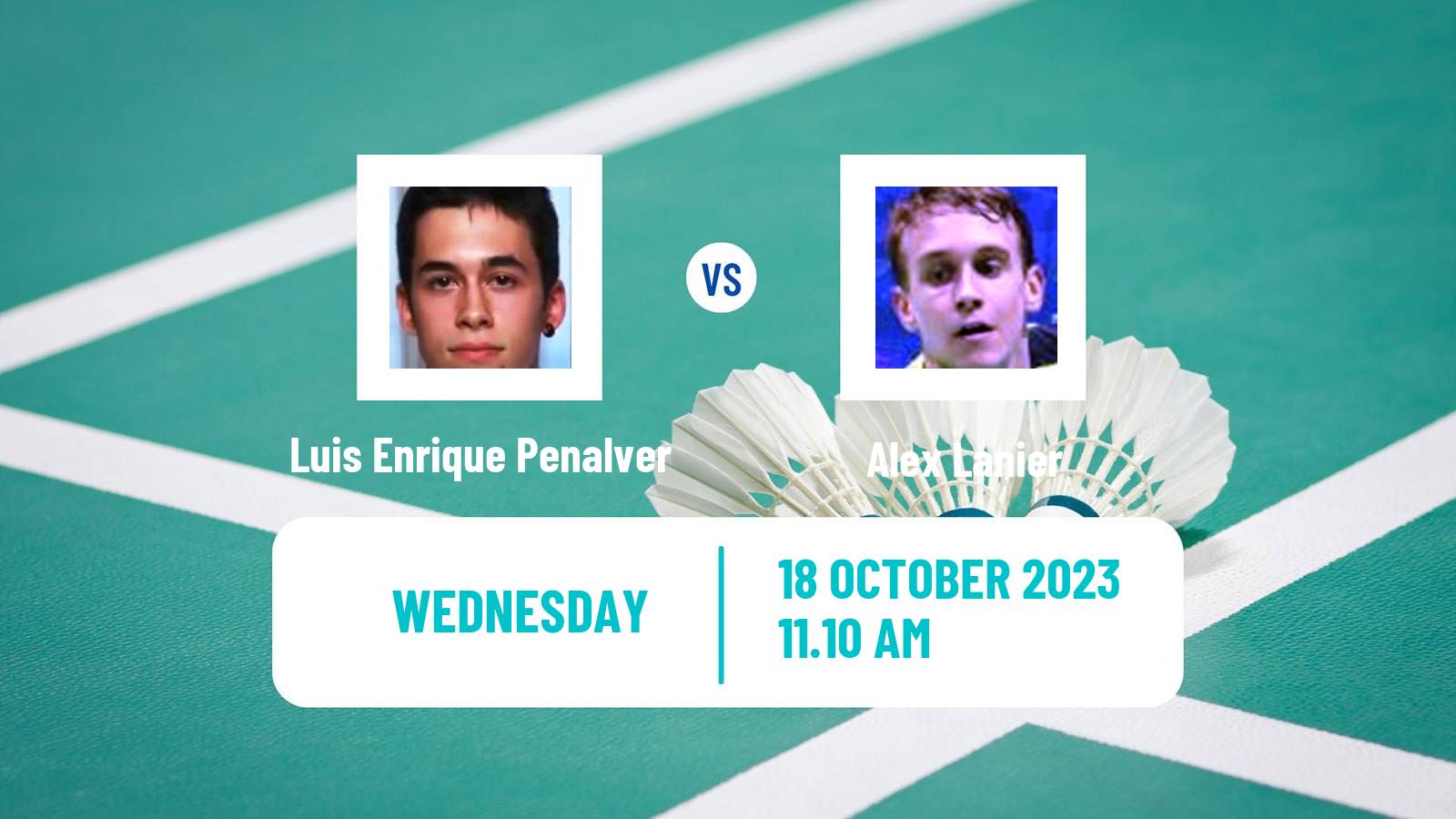 Badminton BWF World Tour Abu Dhabi Masters Men Luis Enrique Penalver - Alex Lanier