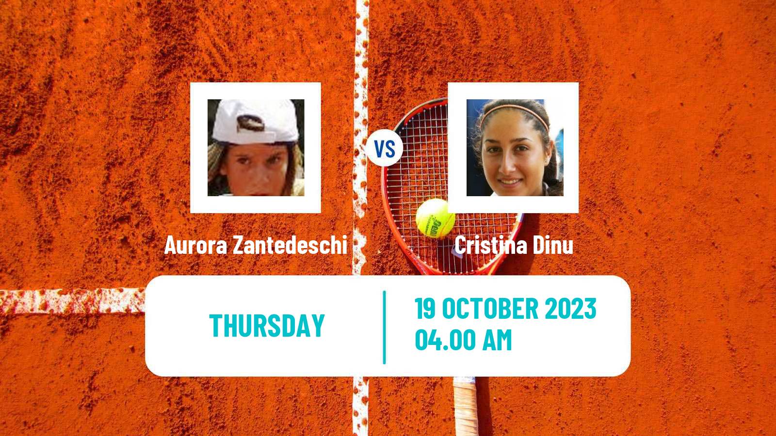 Tennis ITF W25 Santa Margherita Di Pula 10 Women Aurora Zantedeschi - Cristina Dinu