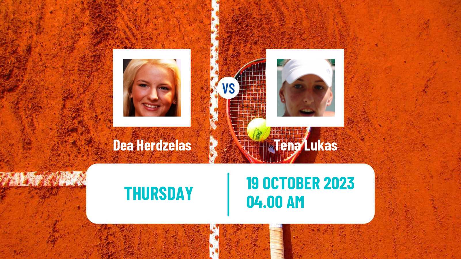 Tennis ITF W25 Santa Margherita Di Pula 10 Women Dea Herdzelas - Tena Lukas