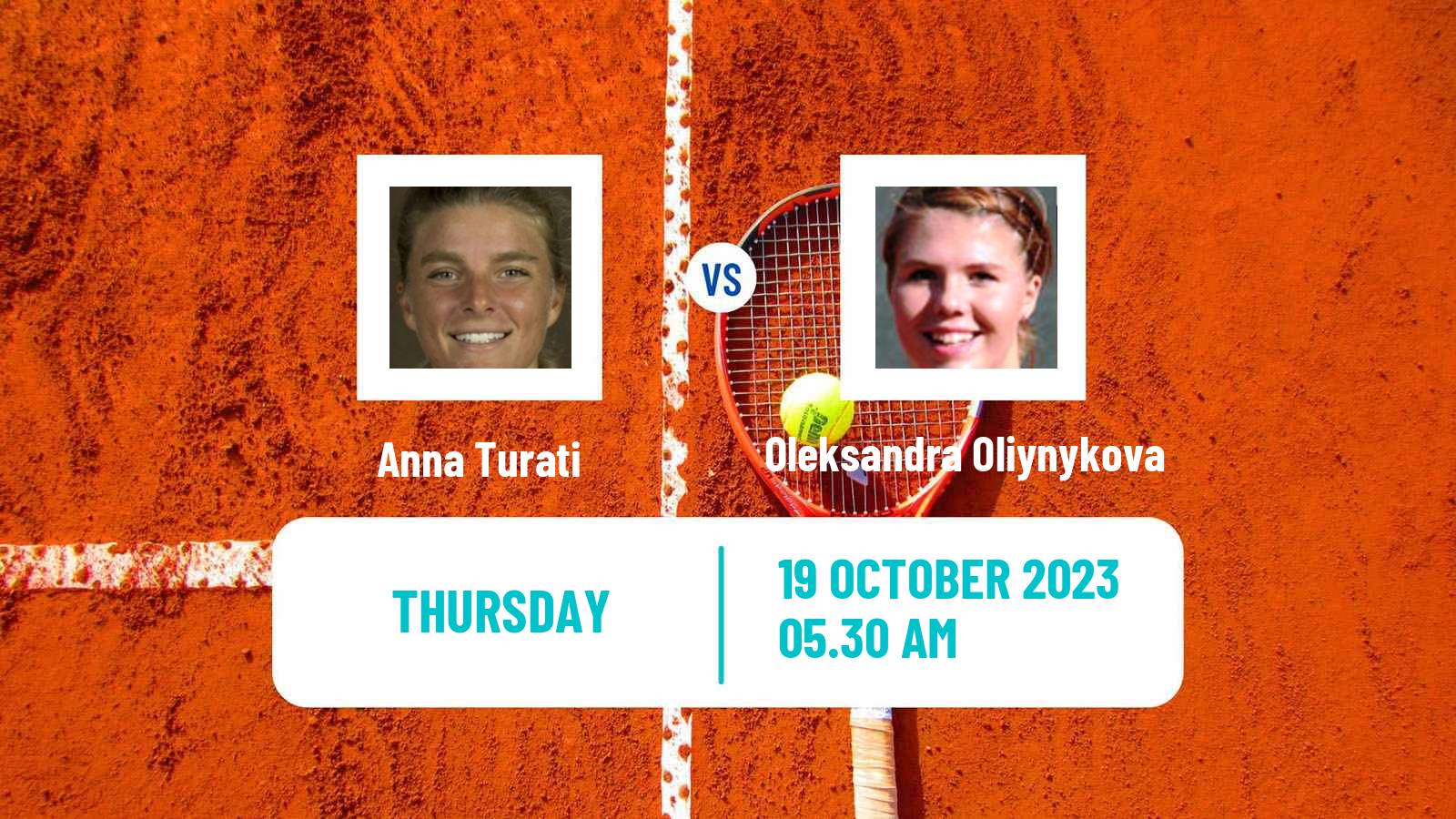 Tennis ITF W25 Santa Margherita Di Pula 10 Women Anna Turati - Oleksandra Oliynykova