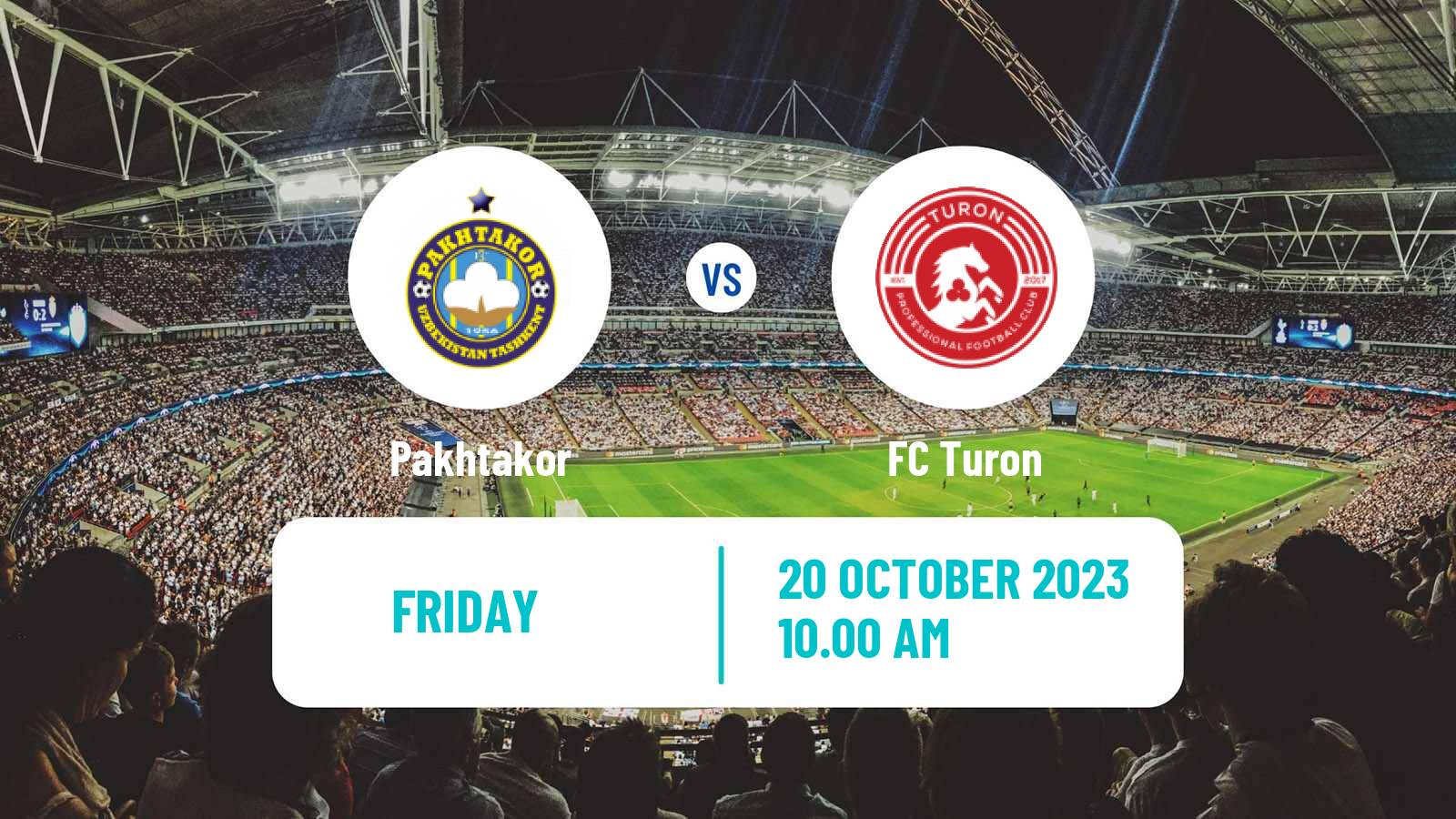 Soccer Uzbek League Pakhtakor - Turon