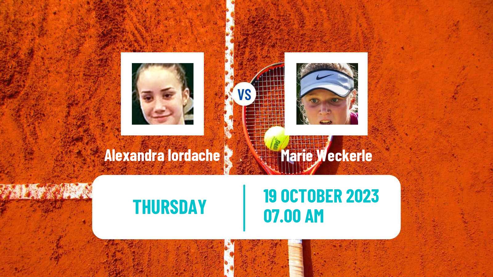 Tennis ITF W15 Sharm Elsheikh 15 Women Alexandra Iordache - Marie Weckerle