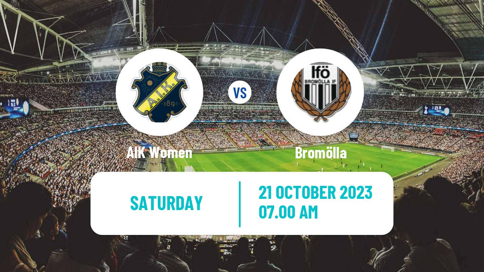 Soccer Swedish Elitettan Women AIK - Bromölla