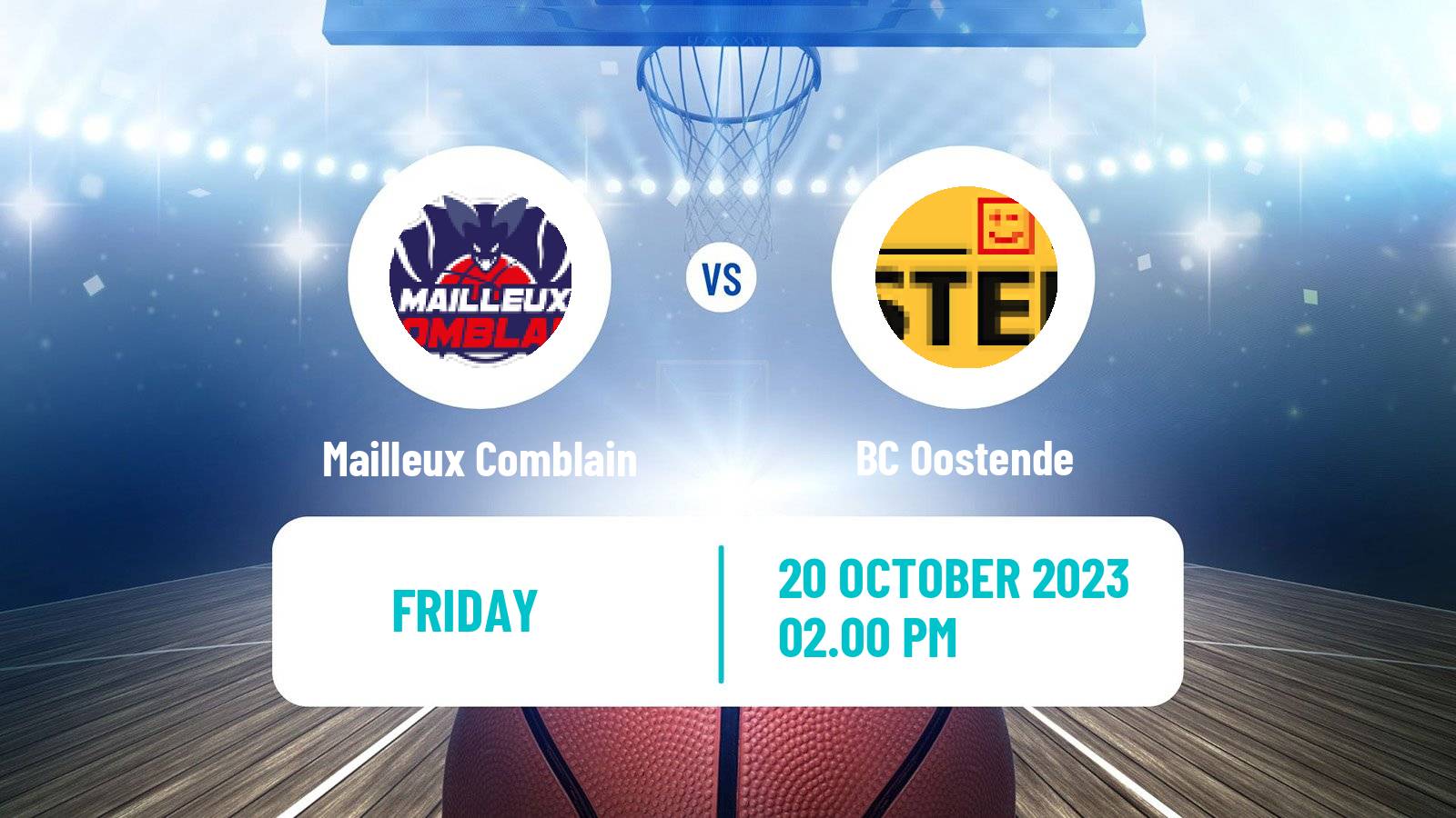 Basketball Belgian Cup Basketball Mailleux Comblain - Oostende