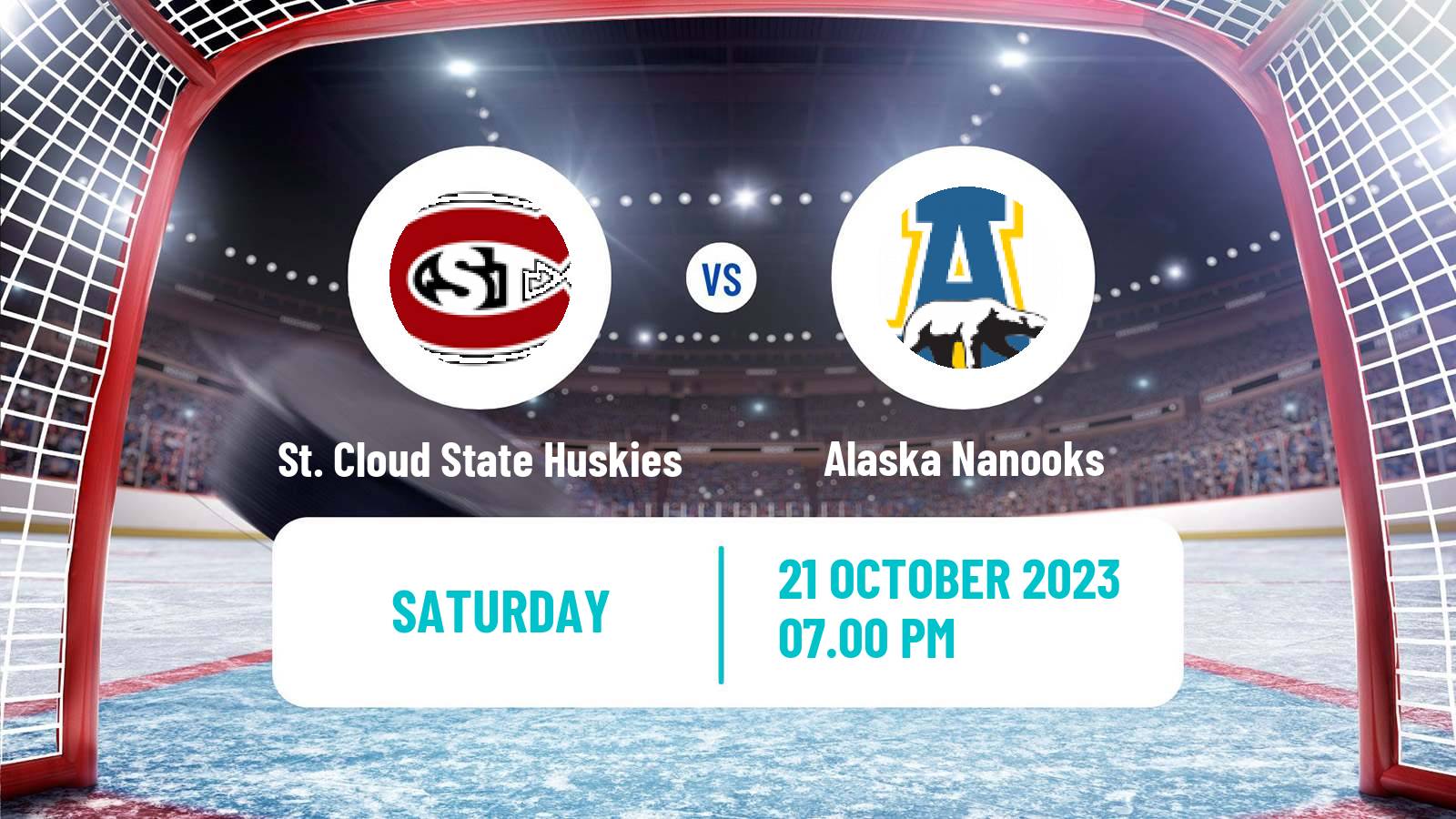 Hockey NCAA Hockey St. Cloud State Huskies - Alaska Nanooks