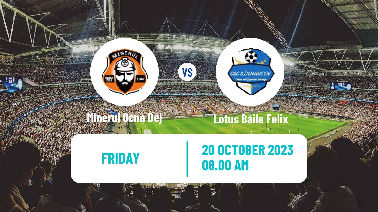 Soccer Romanian Liga 3 - Seria 10 Minerul Ocna Dej - Lotus Băile Felix
