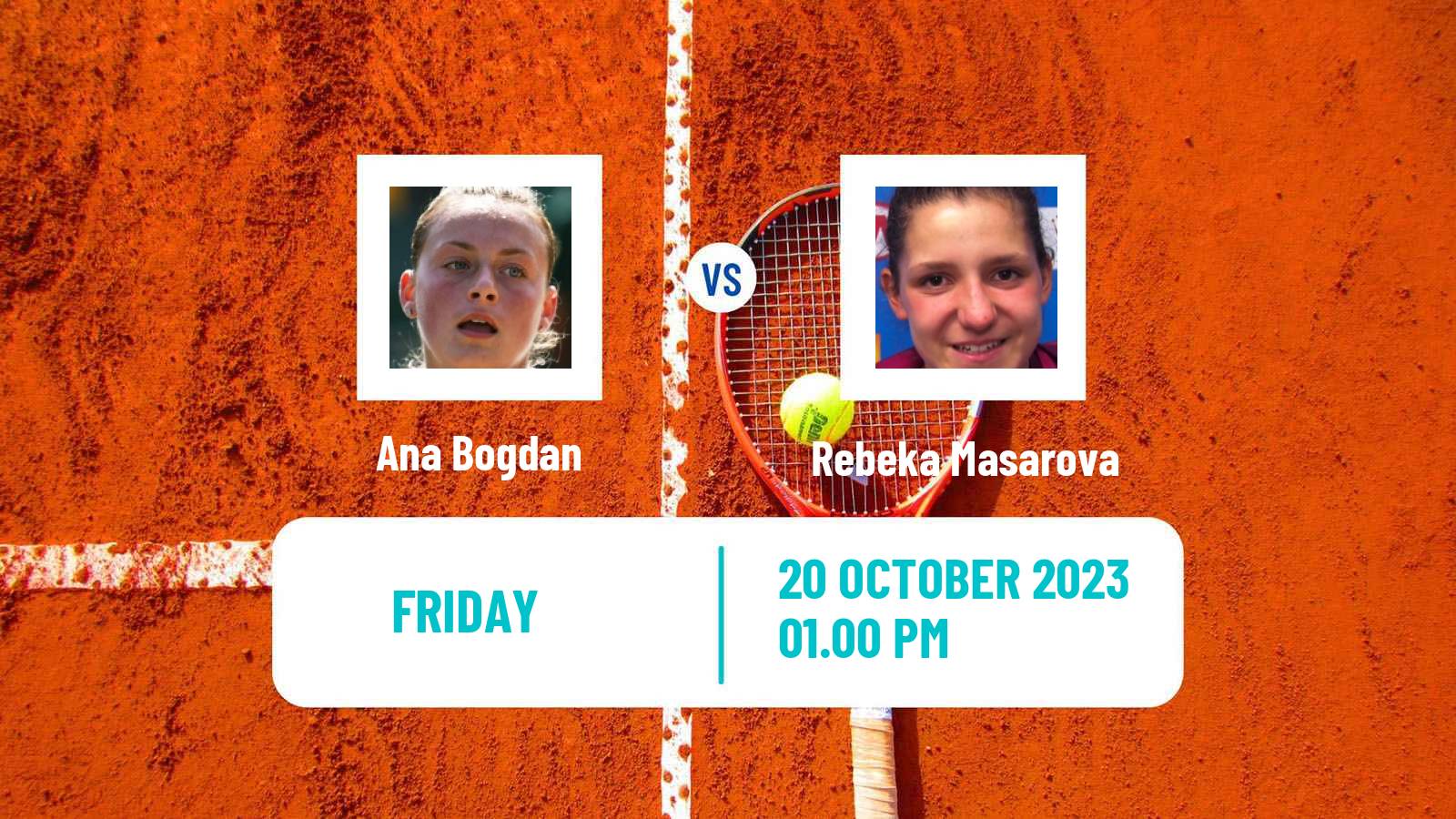 Tennis WTA Cluj Napoca Ana Bogdan - Rebeka Masarova