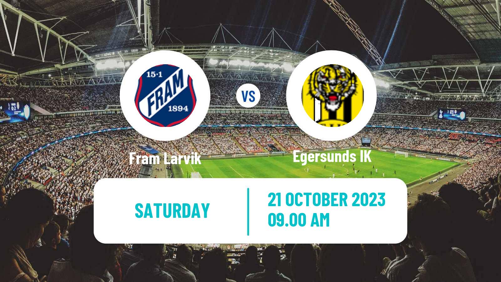 Soccer Norwegian Division 2 - Group 1 Fram Larvik - Egersund