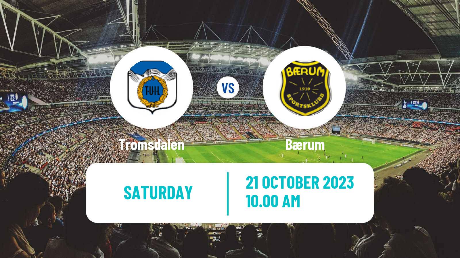 Soccer Norwegian Division 2 - Group 2 Tromsdalen - Bærum