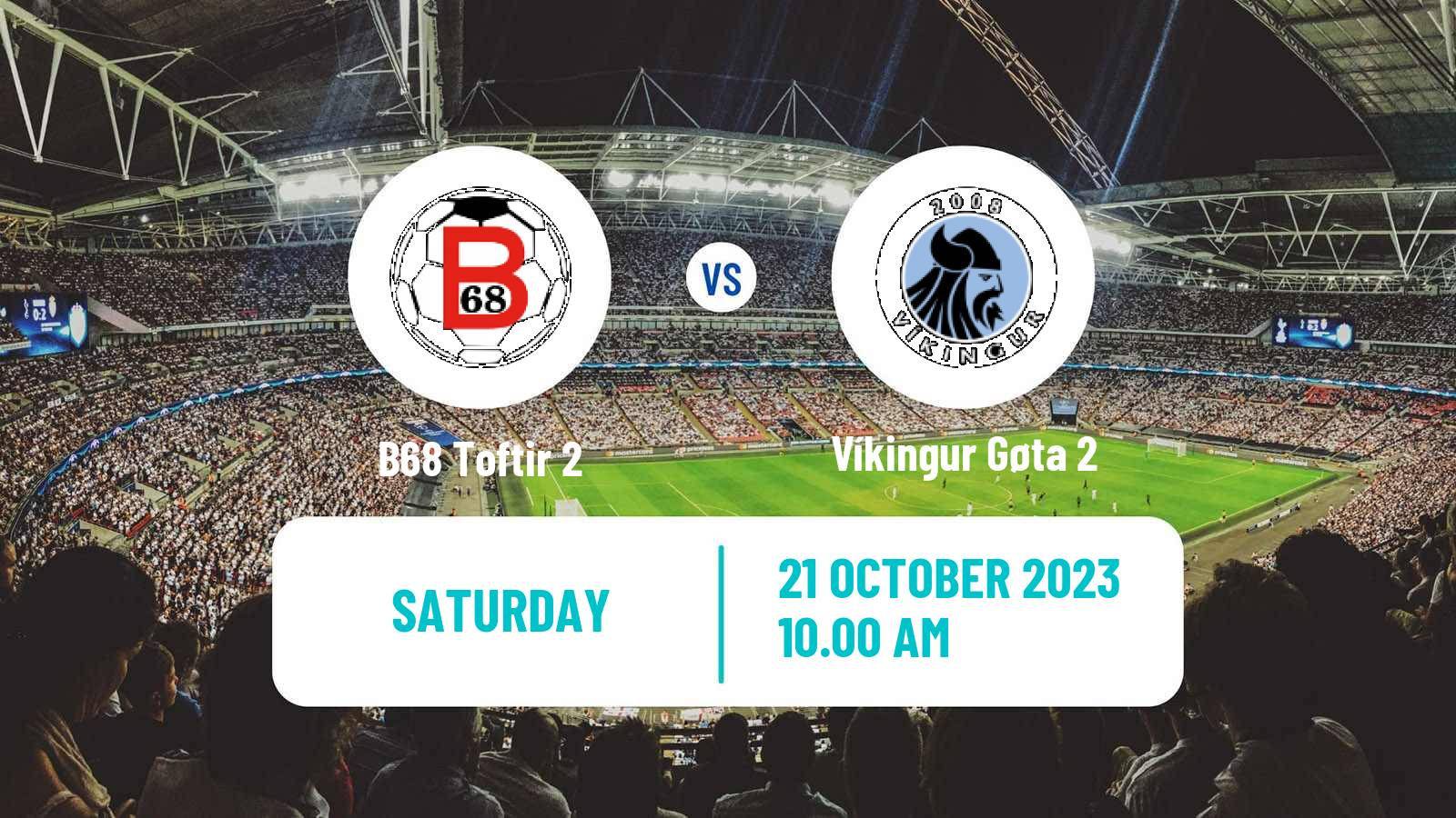 Soccer Faroe Islands 1 Deild B68 Toftir 2 - Víkingur Gøta 2
