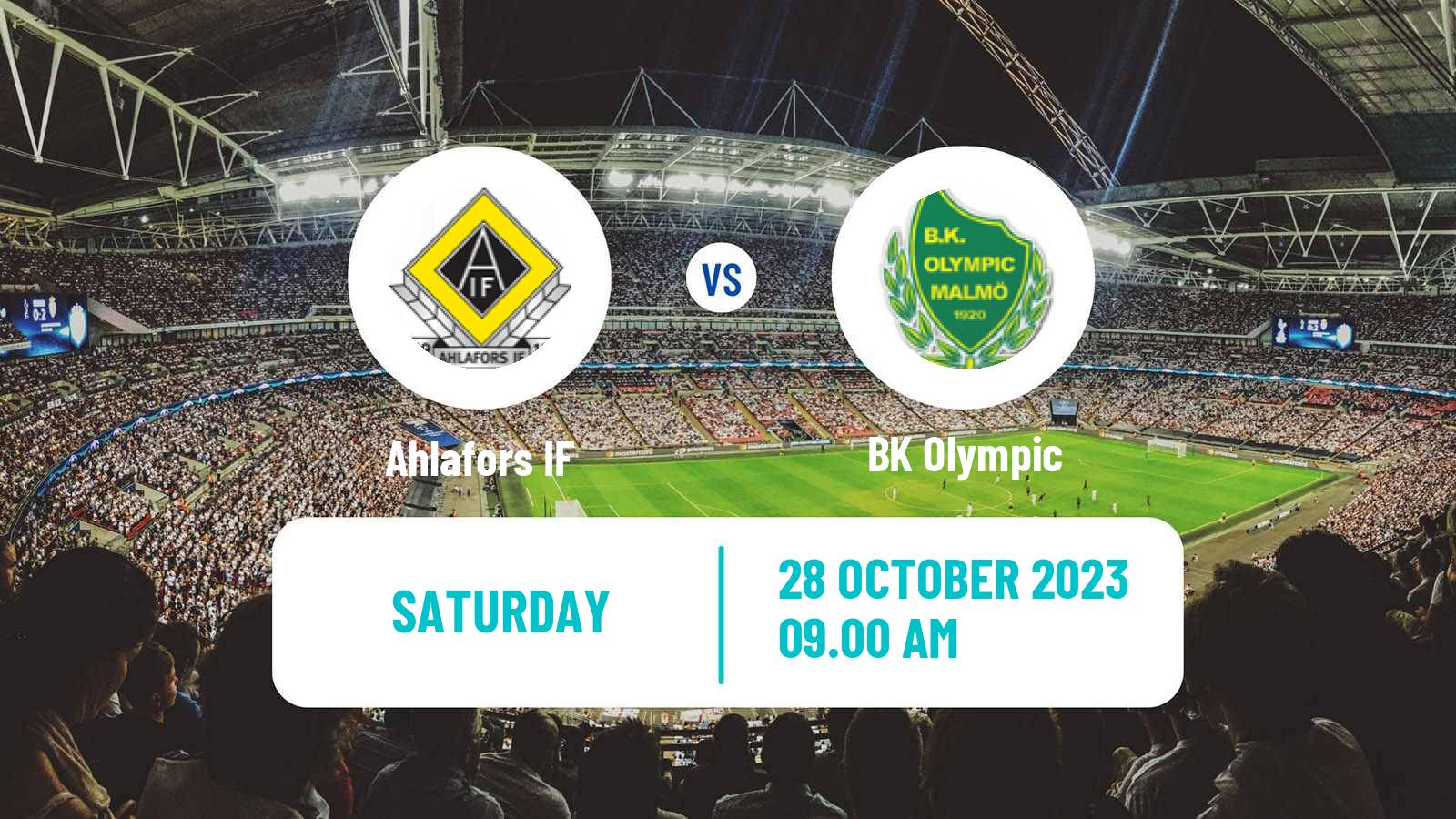 Soccer Swedish Division 1 Södra Ahlafors - Olympic