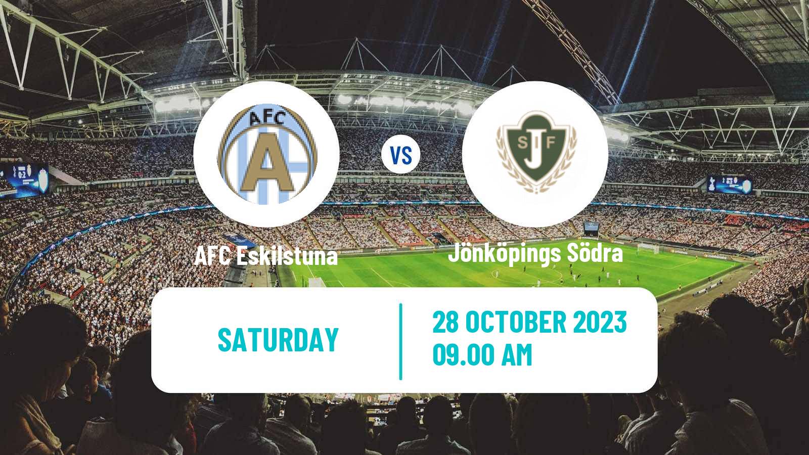 Soccer Swedish Superettan AFC Eskilstuna - Jönköpings Södra