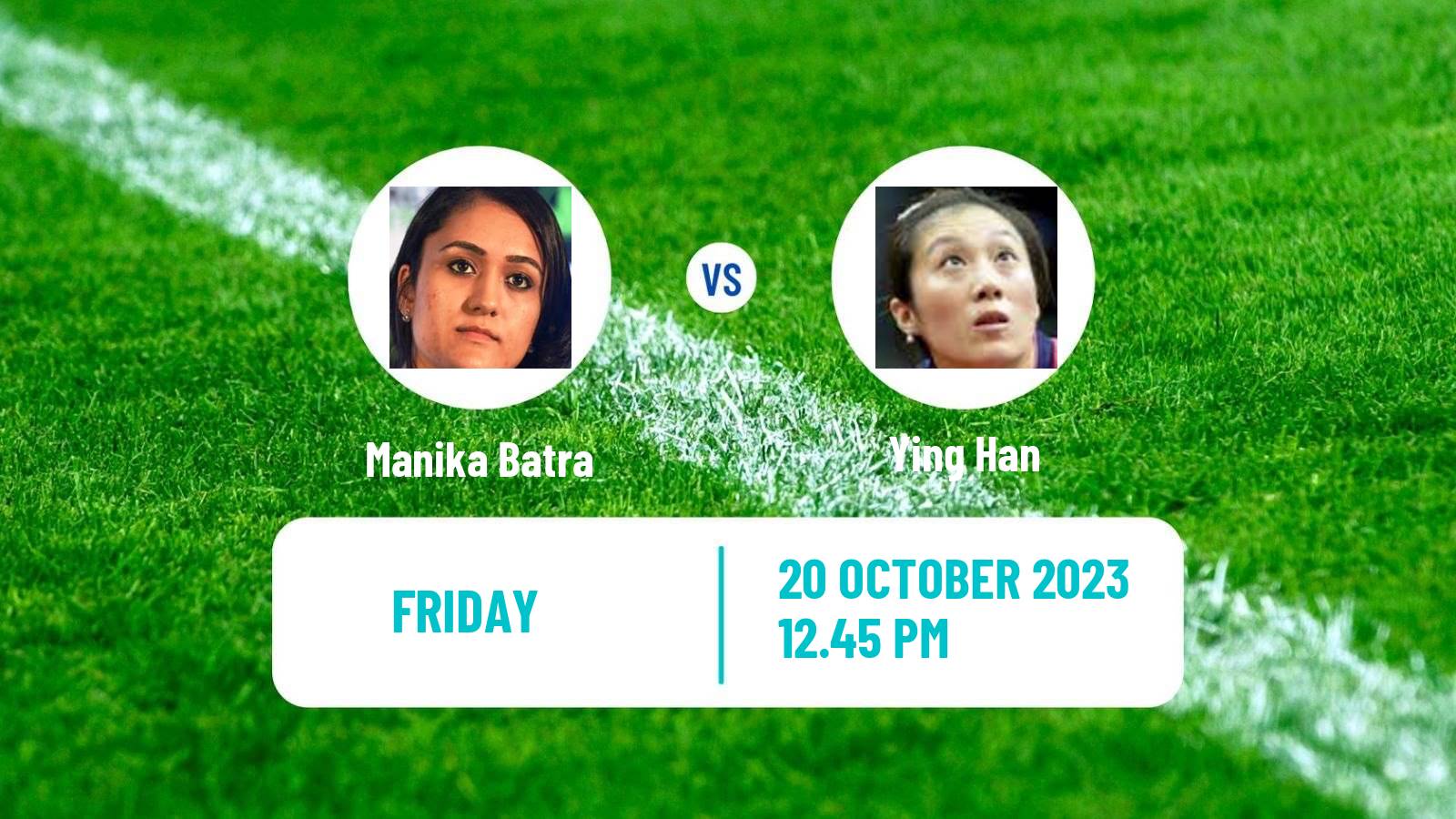 Table tennis Wtt Contender Antalya Women Manika Batra - Ying Han