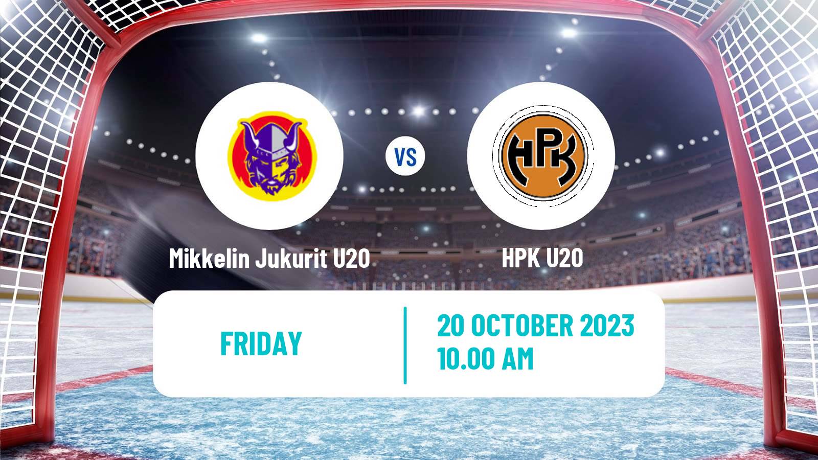 Hockey Finnish SM-sarja U20 Mikkelin Jukurit U20 - HPK U20