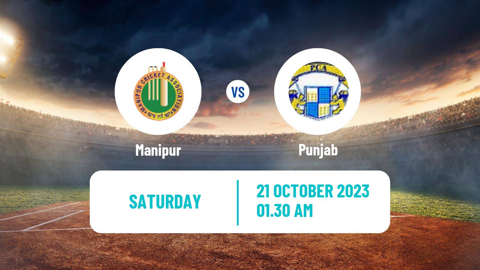 Cricket Syed Mushtaq Ali Trophy Manipur - Punjab