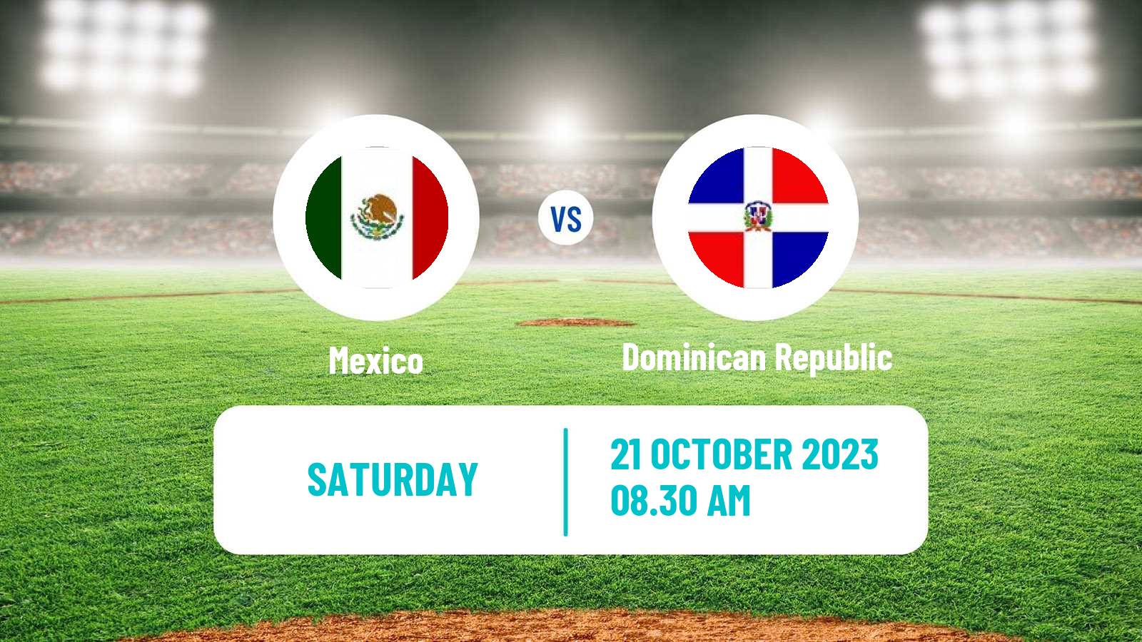 Baseball Pan American Games Baseball Mexico - Dominican Republic