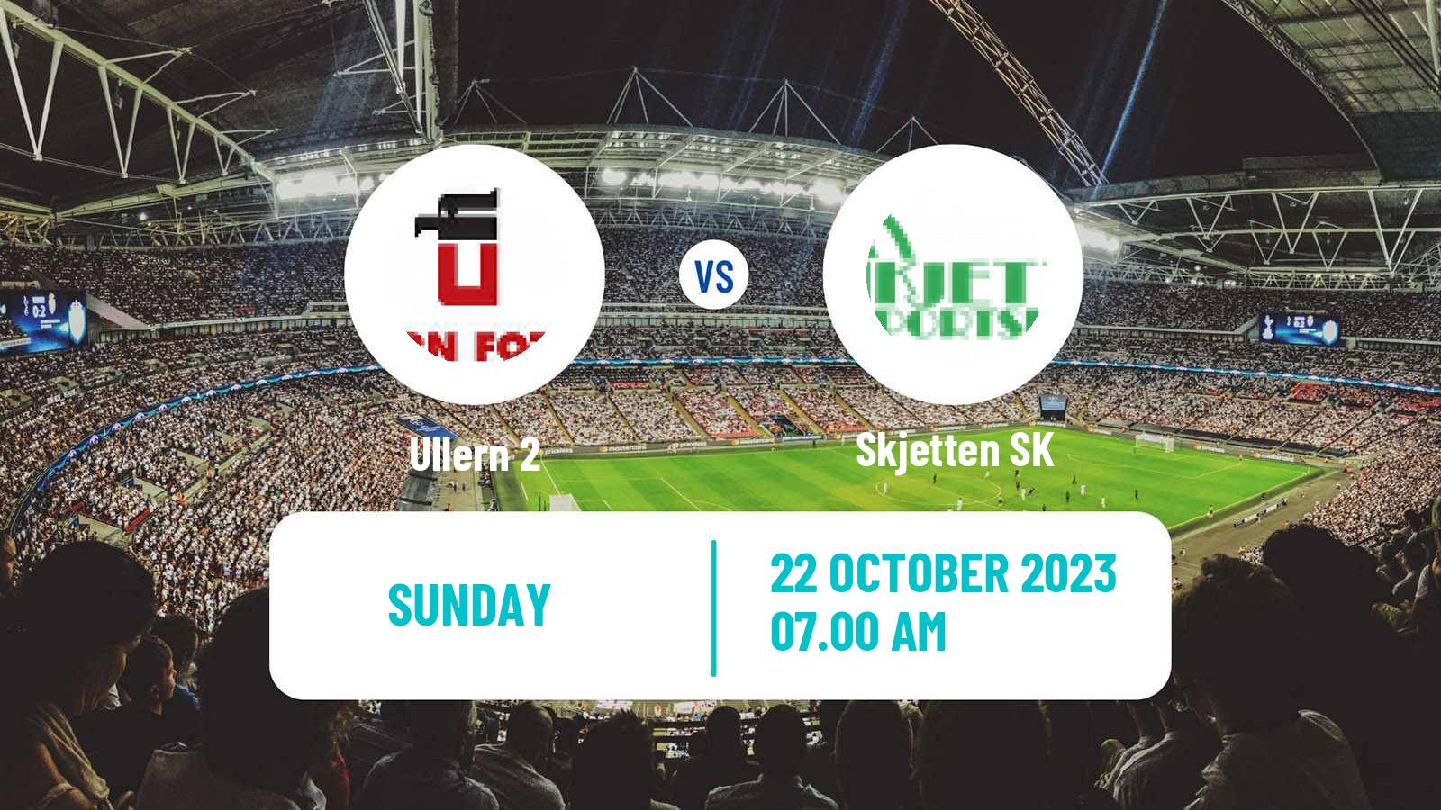 Soccer Norwegian Division 3 - Group 1 Ullern 2 - Skjetten