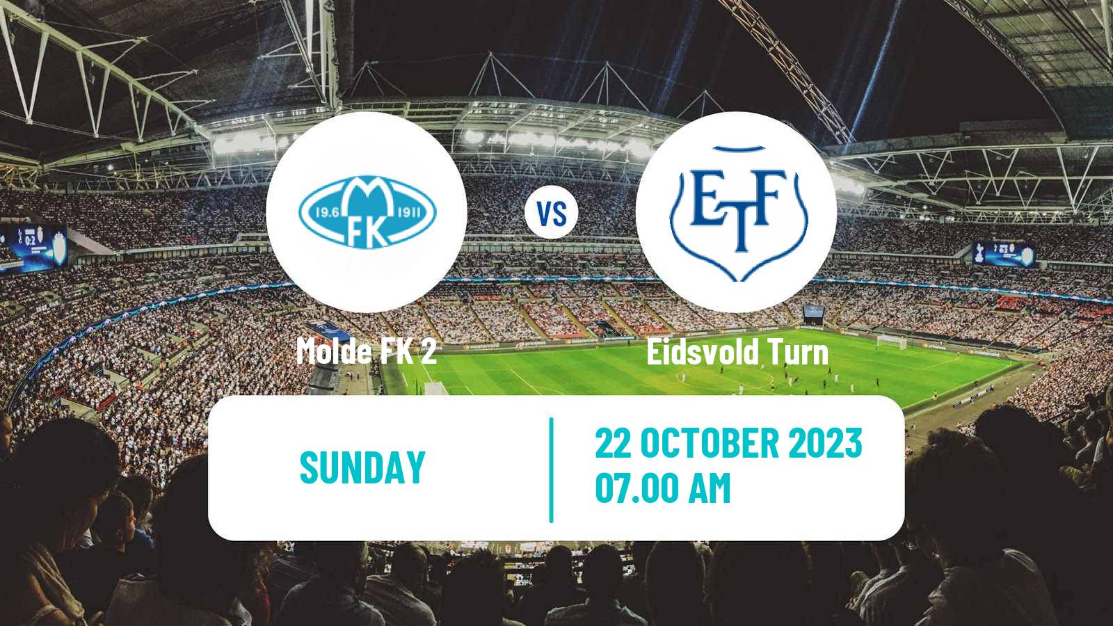 Football Norwegian Division 3 - Group 2 Molde 2 - Eidsvold Turn